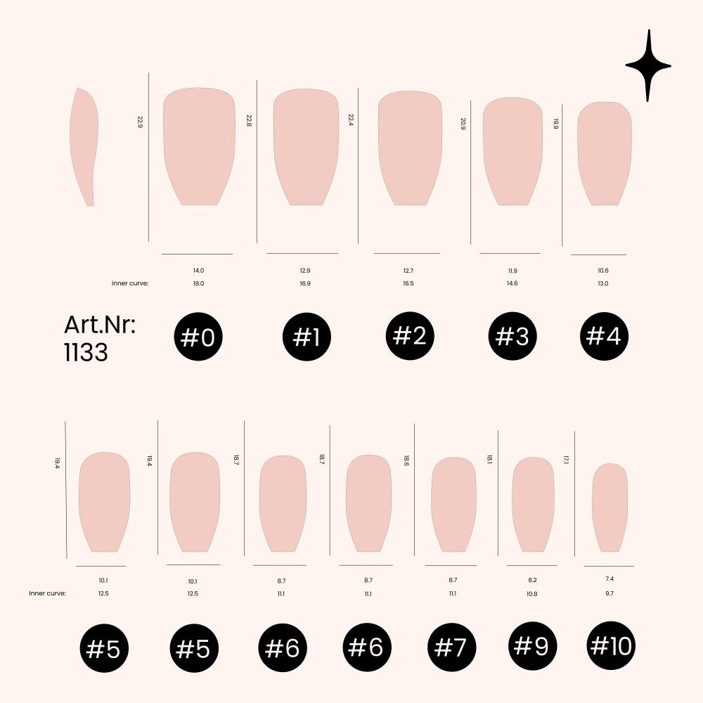 Soft Gel Nail Tips Ballerina Shape 500 in Tipbox