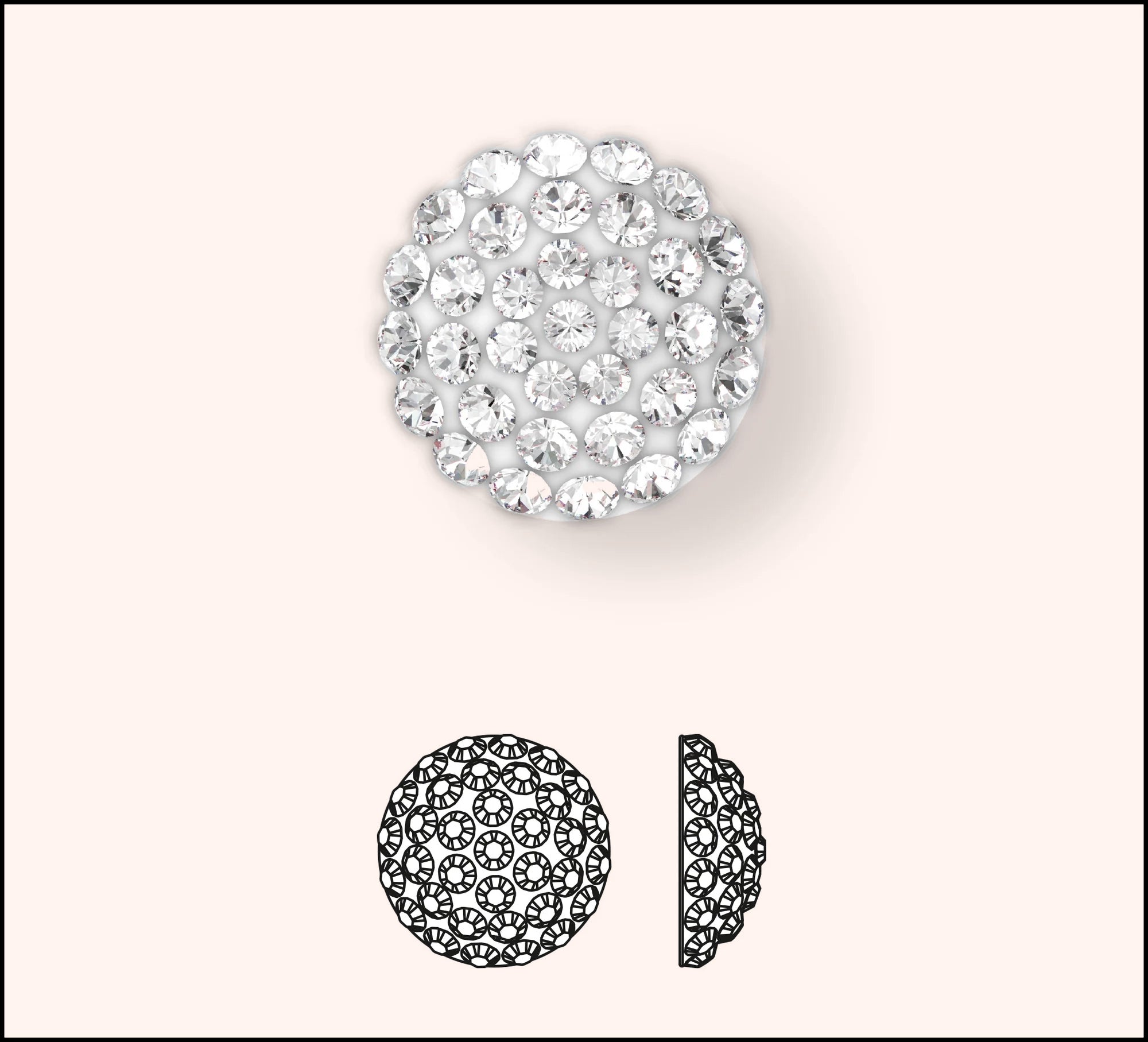 Swarovski Kristalle Multi-Stone Deluxe Clear 6,0 mm (2 Stück)