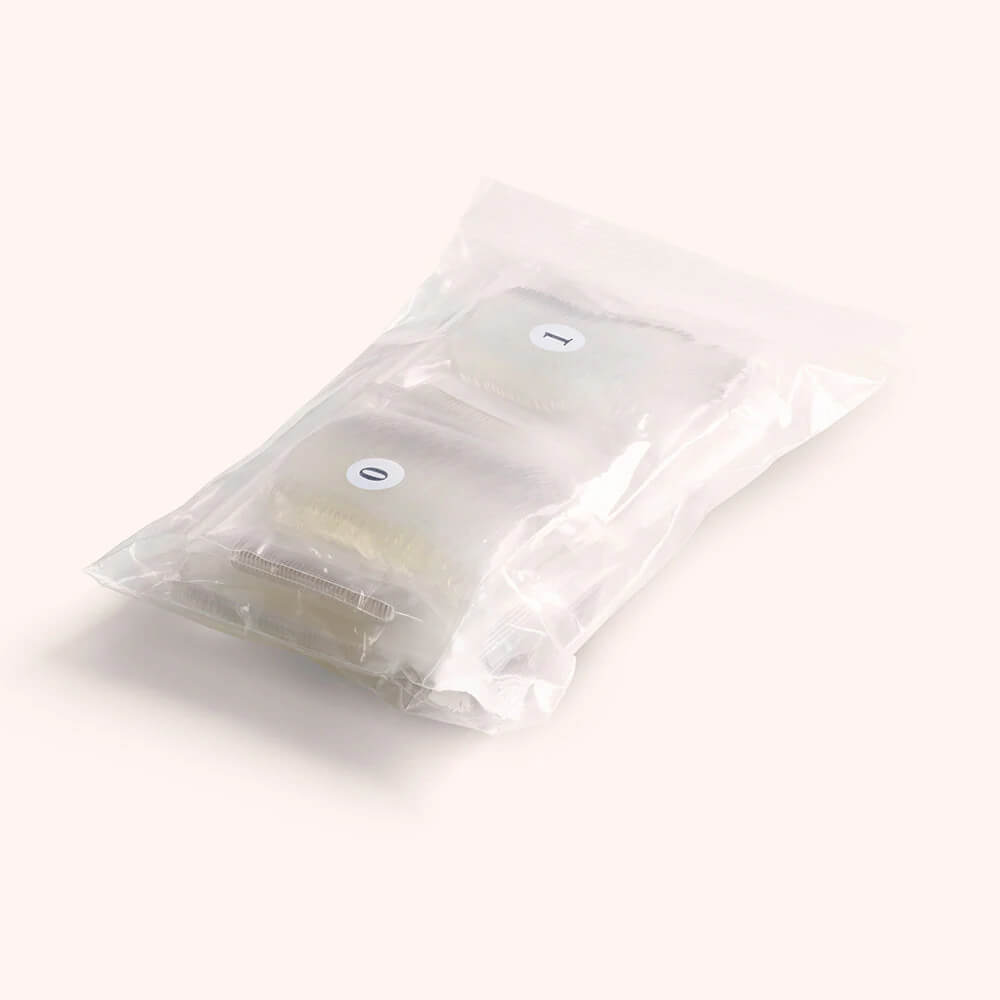 Klauwvormige Tips transparent (500 stk.)