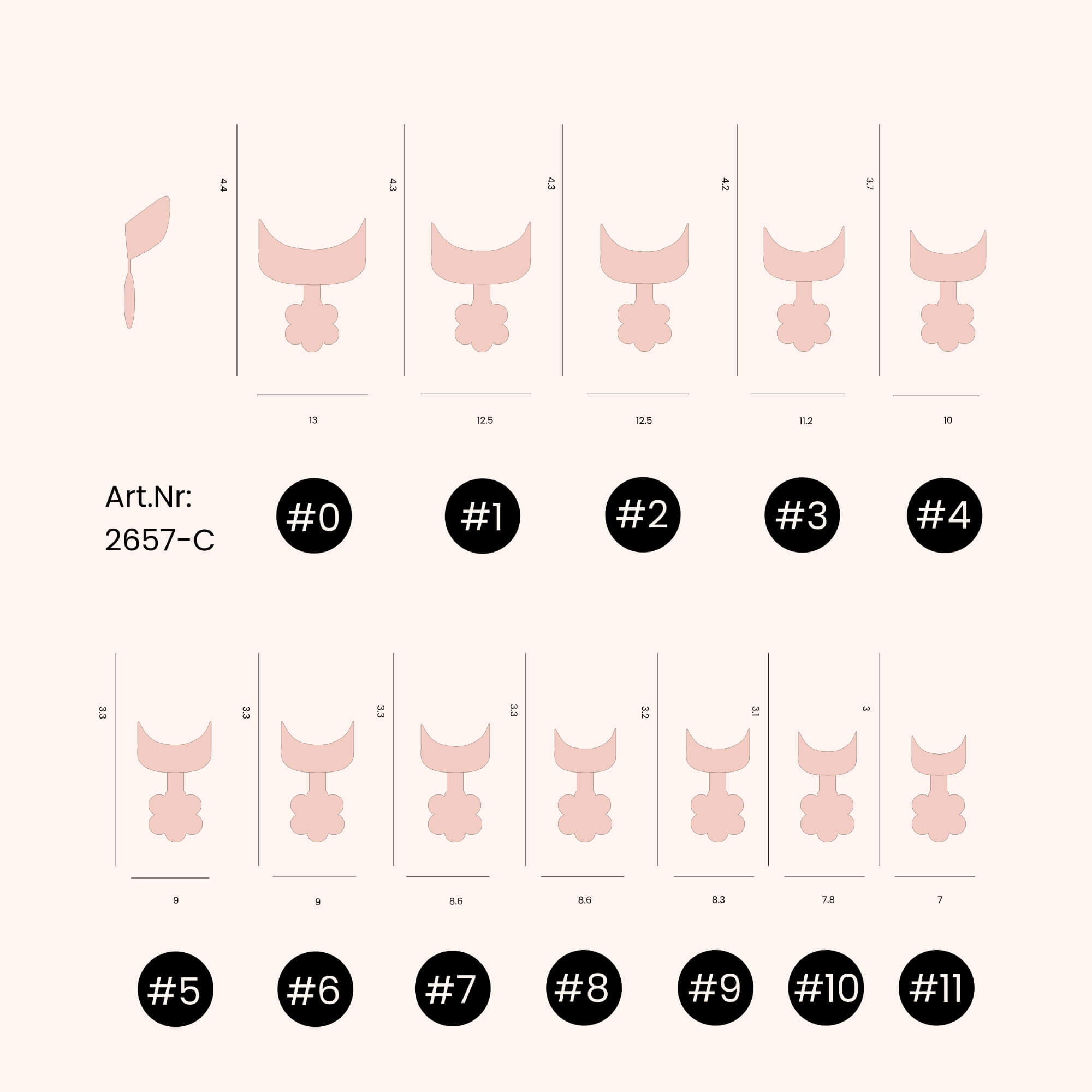 Short Tips - white (500 stk.)