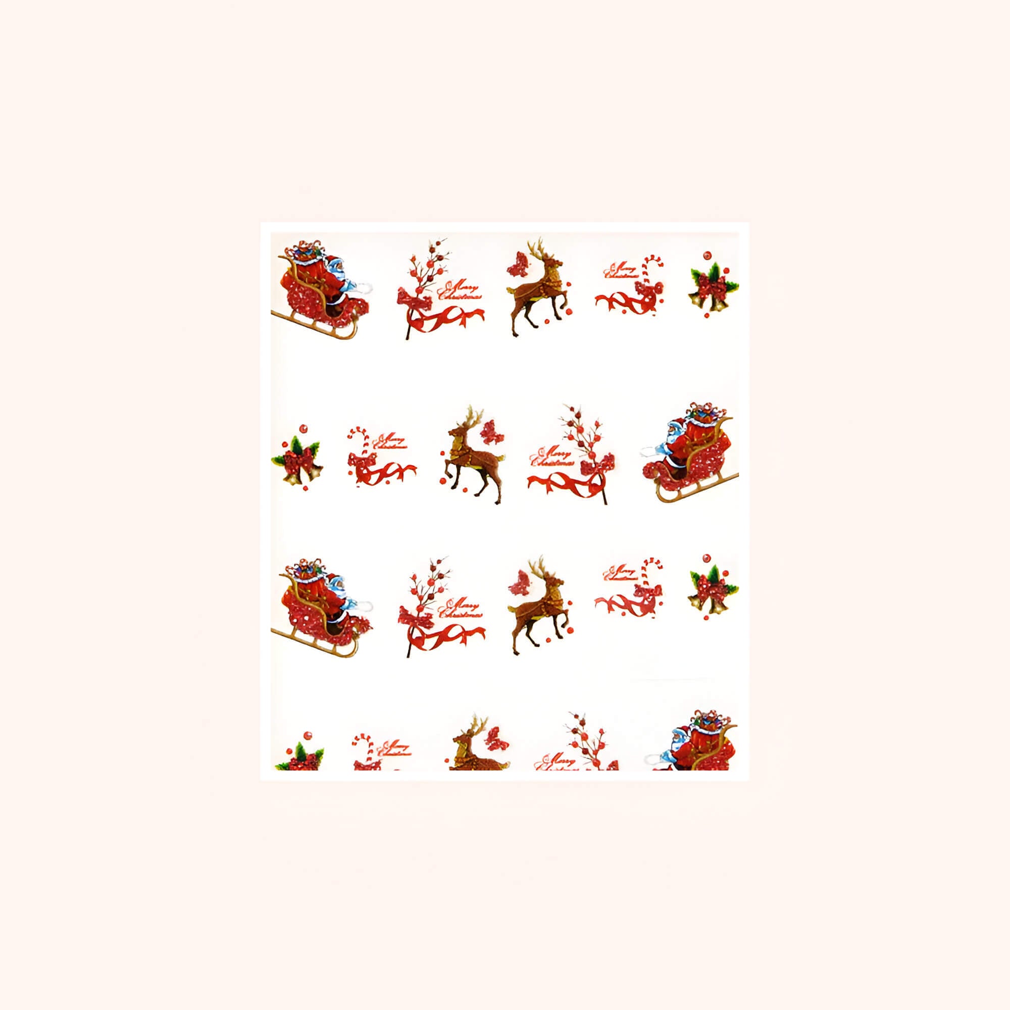 Water Decal - Kerst 4