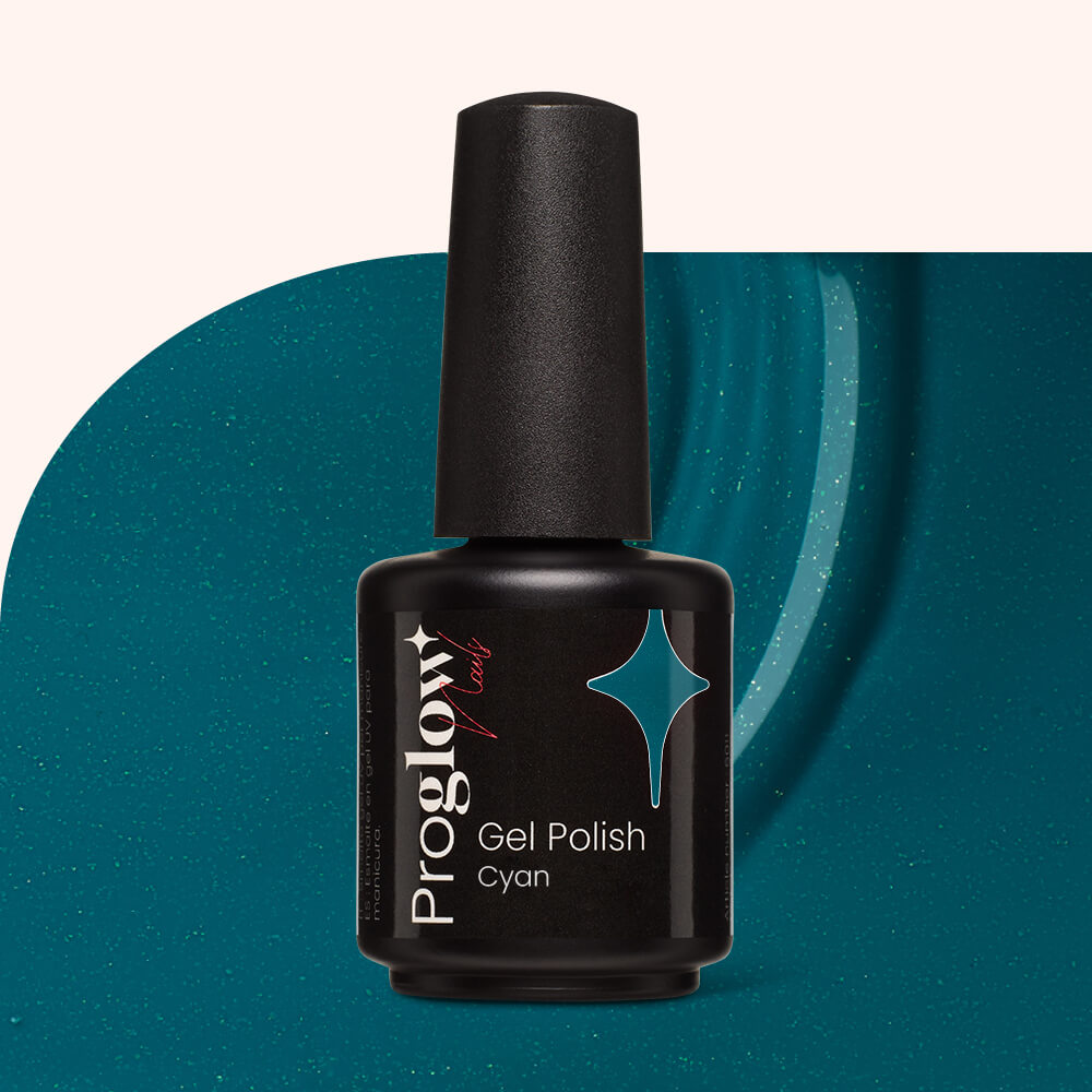 Gel Polish Shellac Cyan