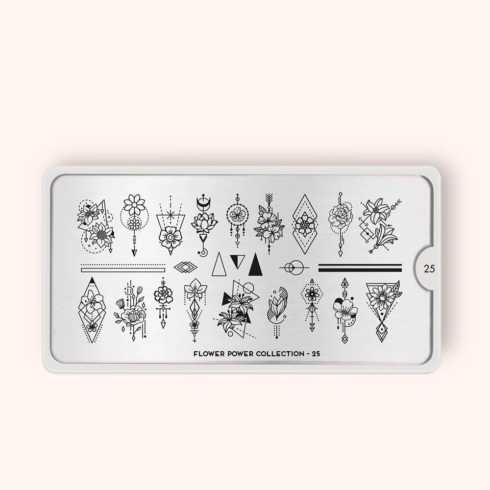 MoYou Stamping Plate Flower Power 25