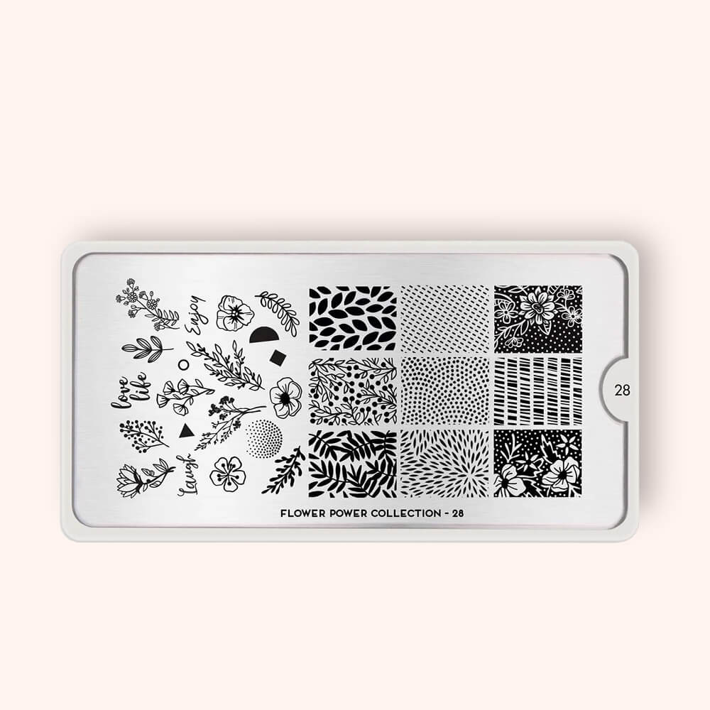 MoYou Stamping Plate Flower Power 28