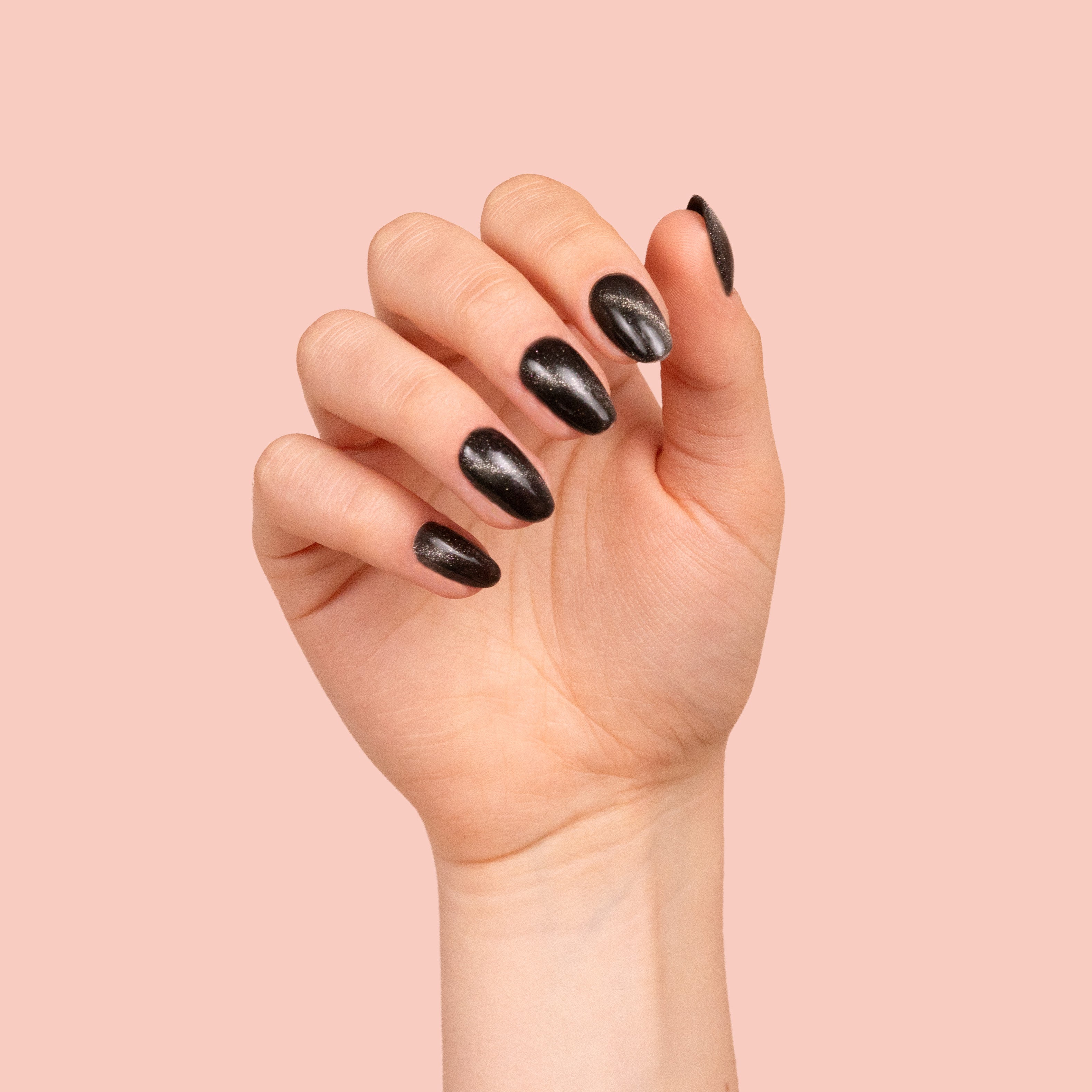 Gel Polish Gellak Cat-Eye Rose Silver Top Coat - No Wipe