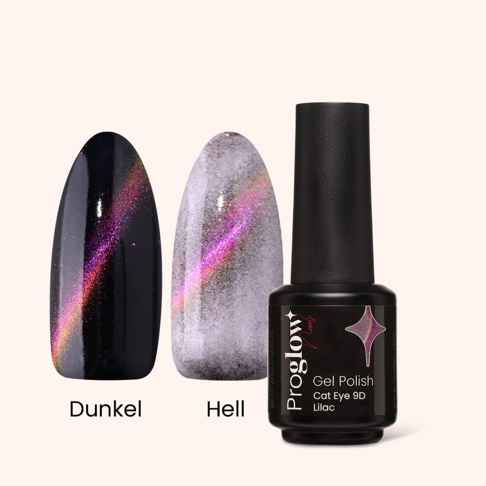 Gel Polish Gellak Cat-Eye 9D Pinkish Lilac