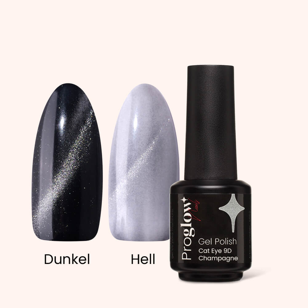 Gel Polish Gellak Cat-Eye 9D Champagne