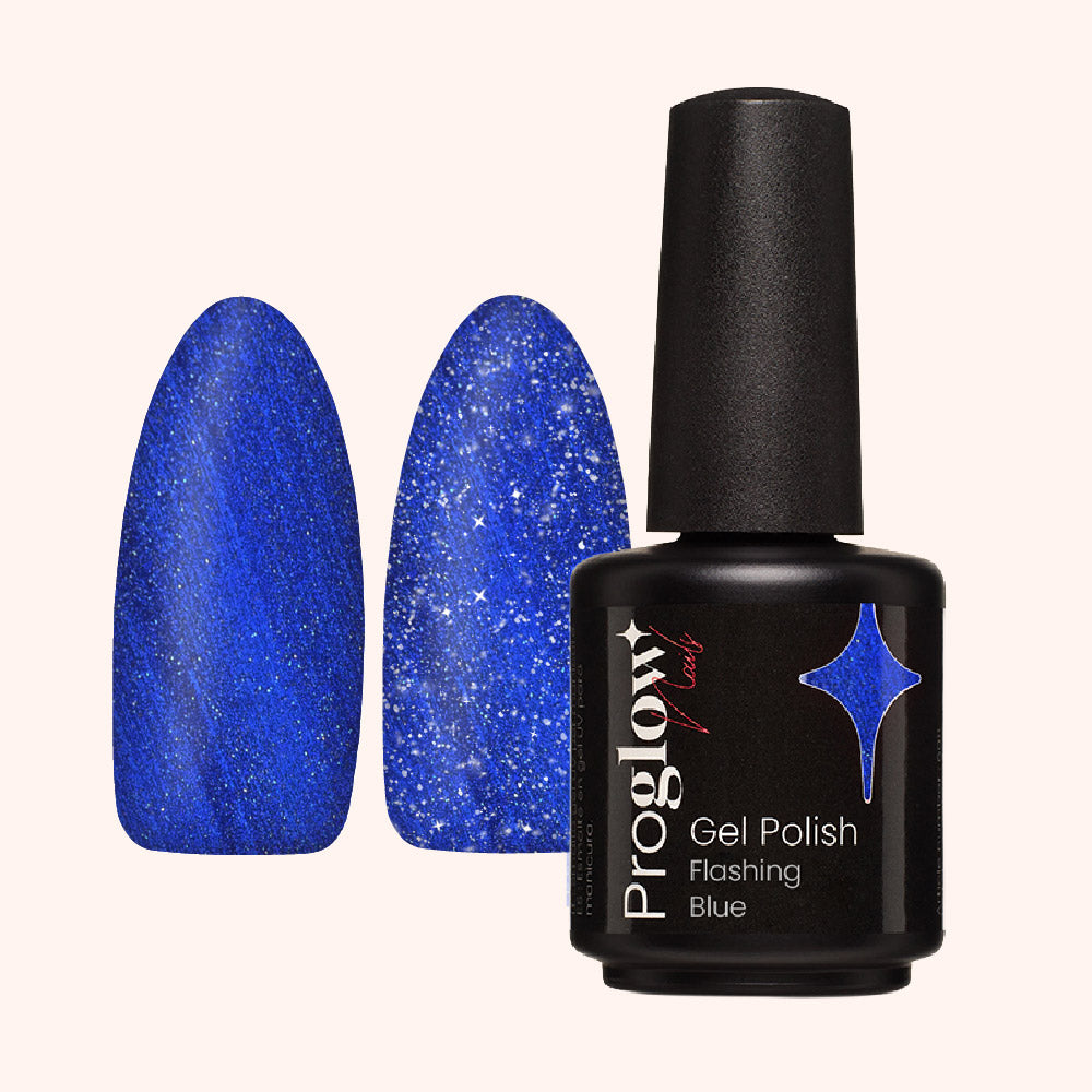 Gel Polish Gellak Flashing Blue