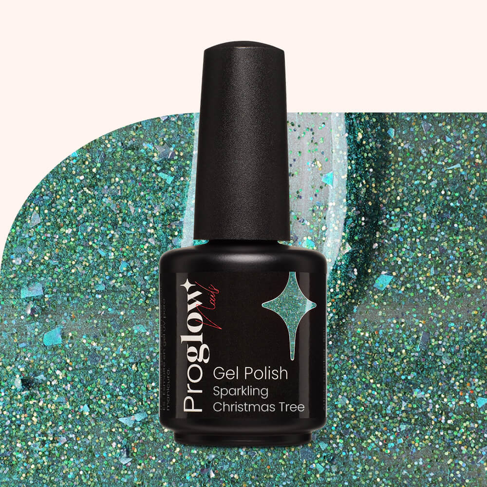 Gel Polish Gellak Sparkling Christmas Tree