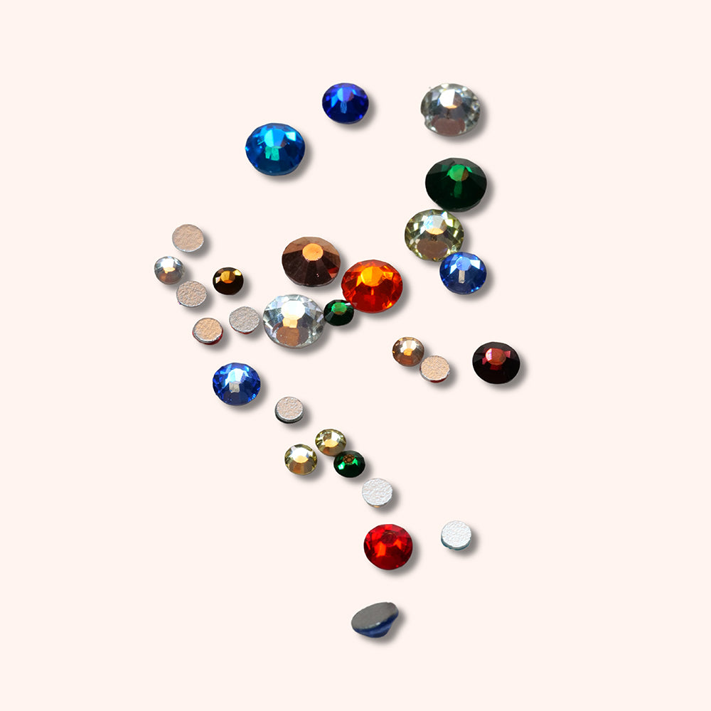 Strass steentjes multi in doos