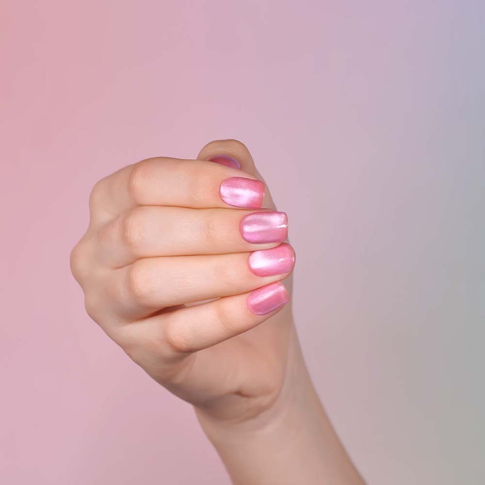 Gel Polish Gellak Crystal Cat Eye Pink