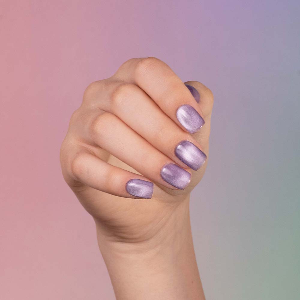 Gel Polish Gellak Crystal Cat Eye Violet