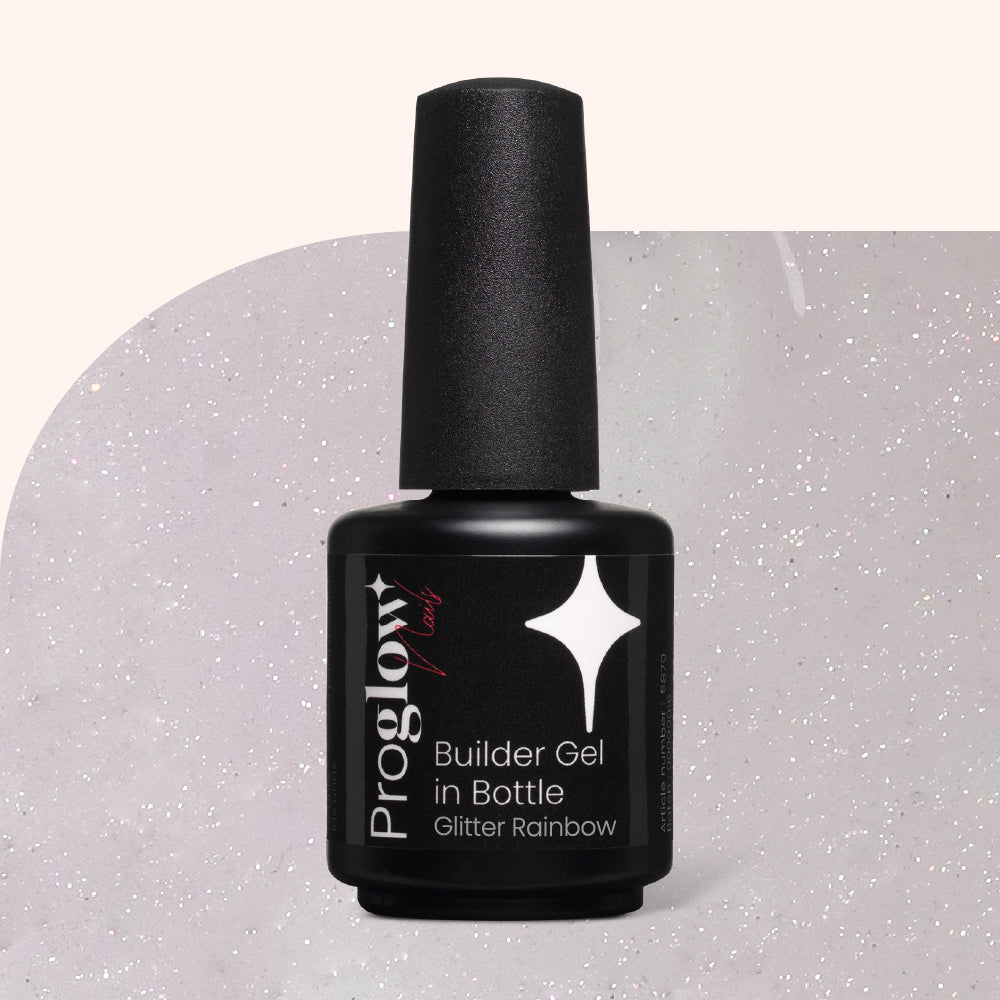 Builder Gel in Bottle Glitter Rainbow