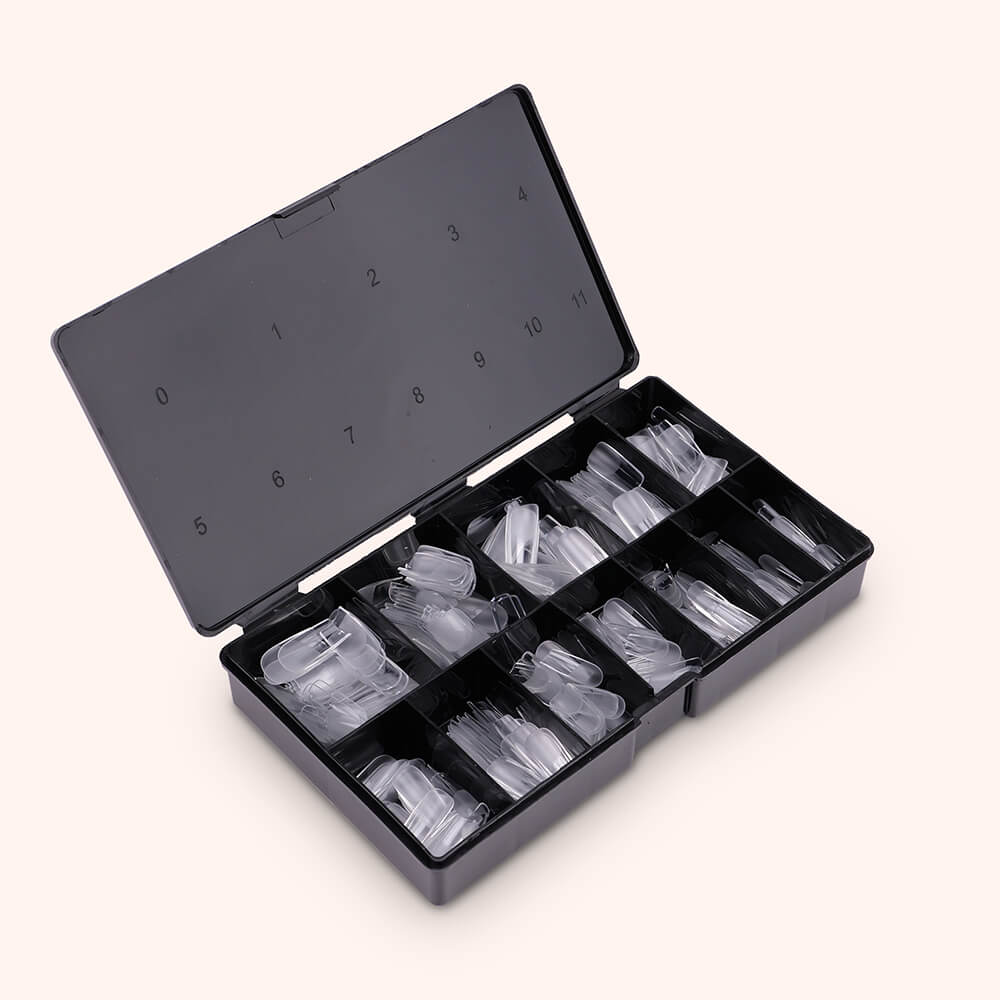 Soft Gel Nail Tips Half Buffed Square Shape 500