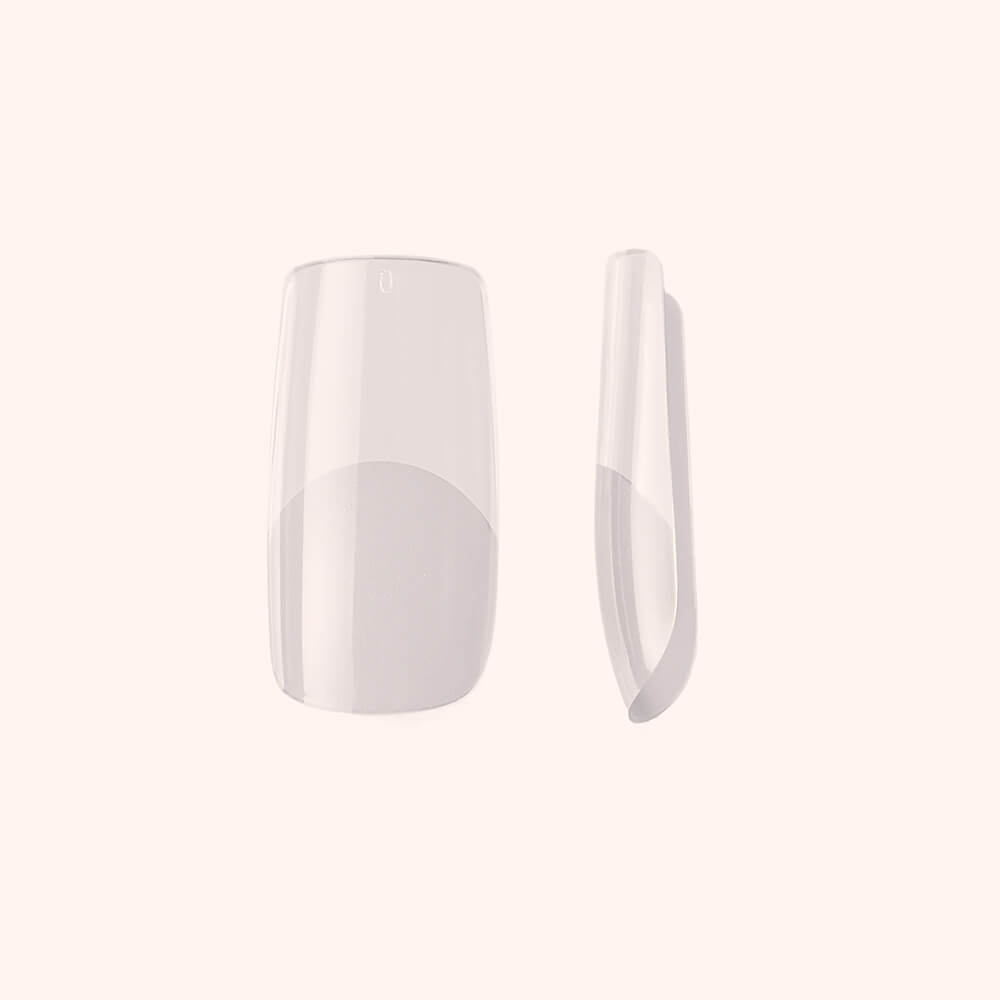 Soft Gel Nail Tips Half Buffed Square Shape 500