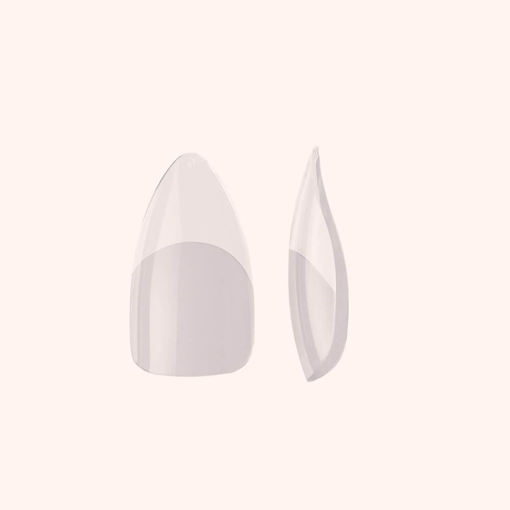 Soft Gel Nail Tips Half Buffed Almond Shape 500