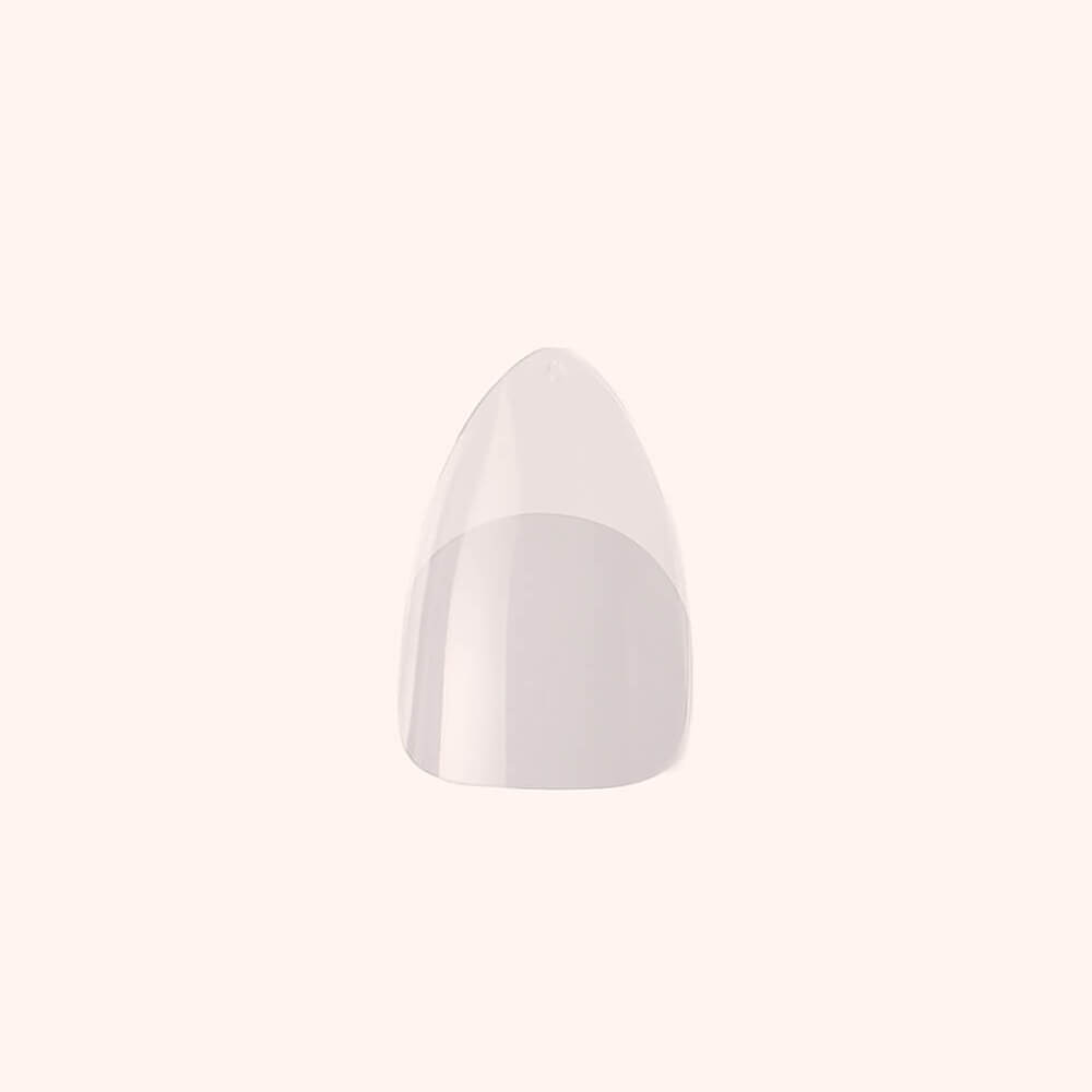 Soft Gel Nail Tips Half Buffed Short Almond Shape 500