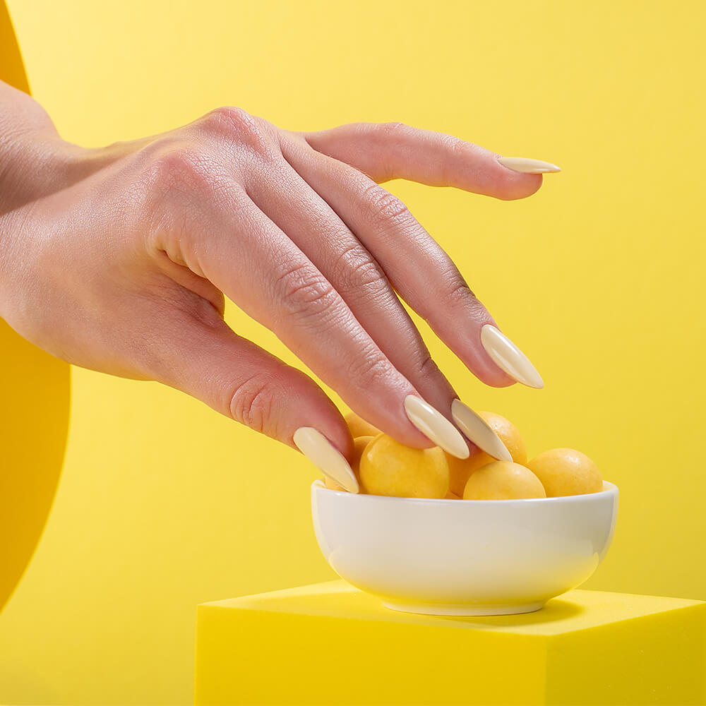 Gel Polish Shellac Butter Yellow