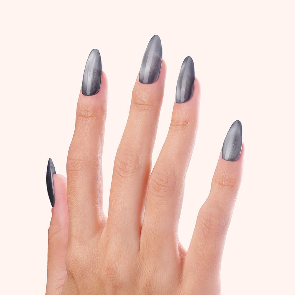 Gel Polish Gellak Crystal Cat Eye Seel grey