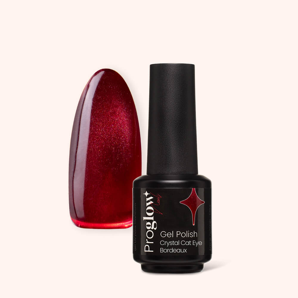 Gel Polish Gellak Crystal Cat Eye Bordeaux