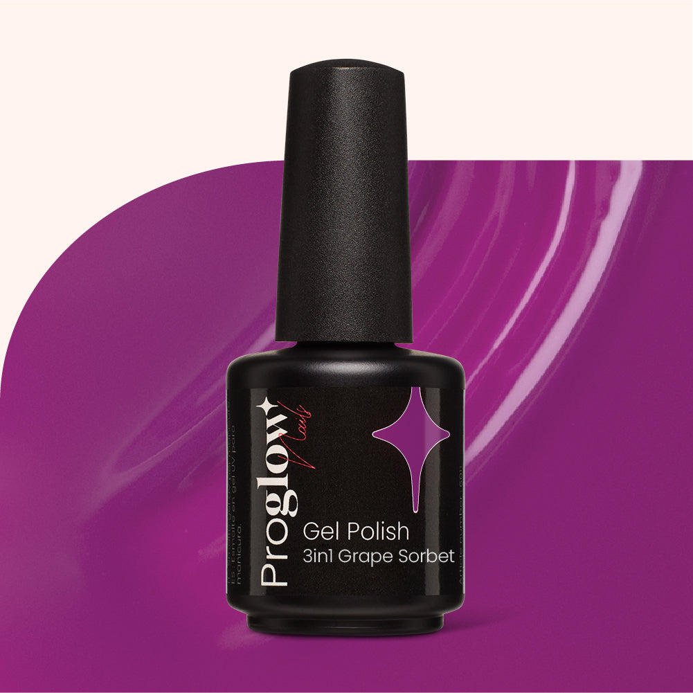 Gel Polish Shellac 3-in-1 No Wipe Grape Sorbet