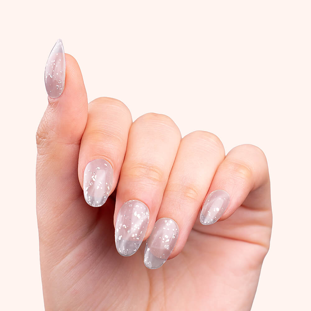 Gel Polish Gellak Cat Eye Silver Bubble