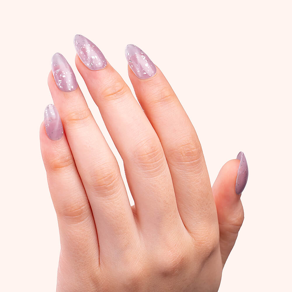 Gel Polish Gellak Cat Eye Lavender Bubble