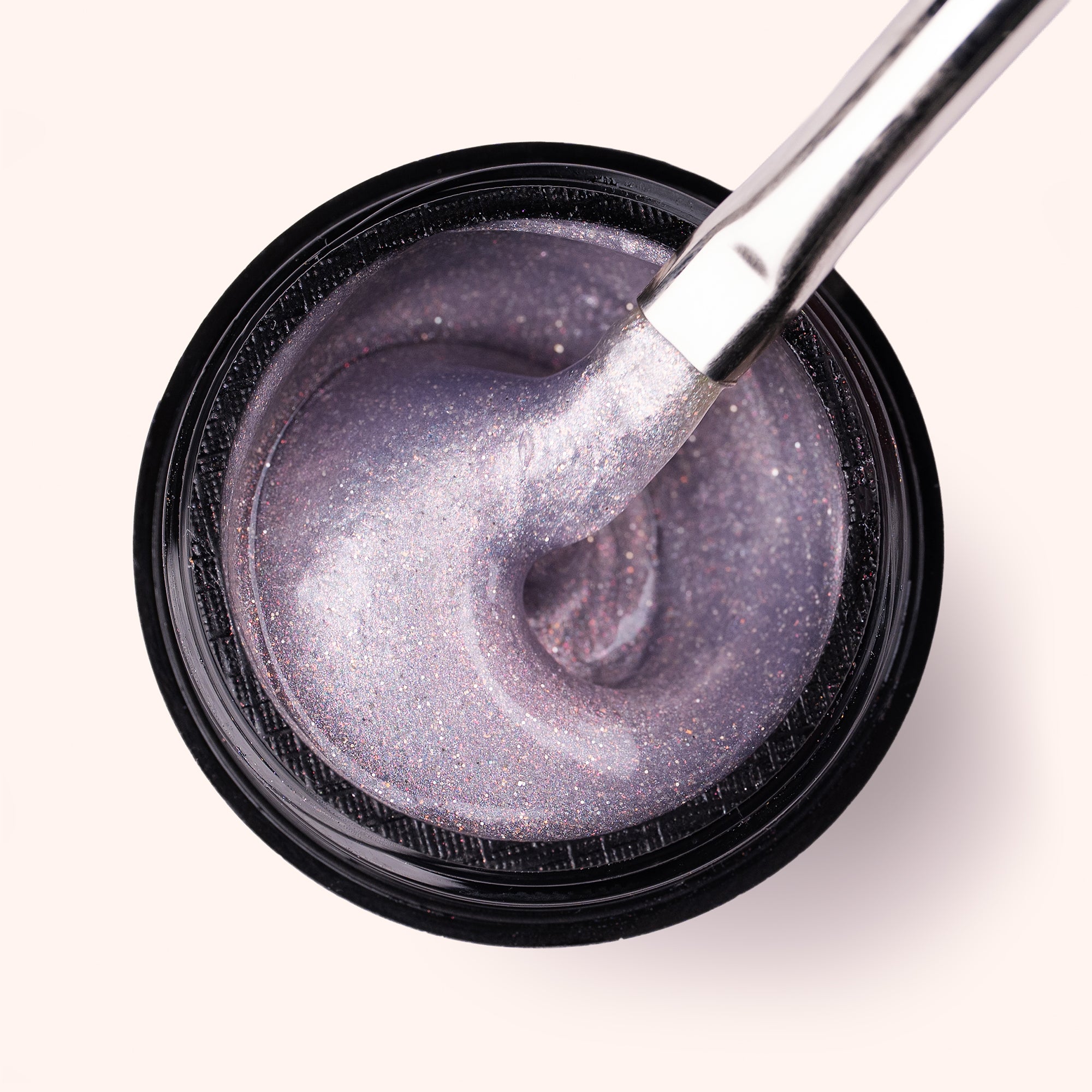 No File Builder Gel Iridescent Silver