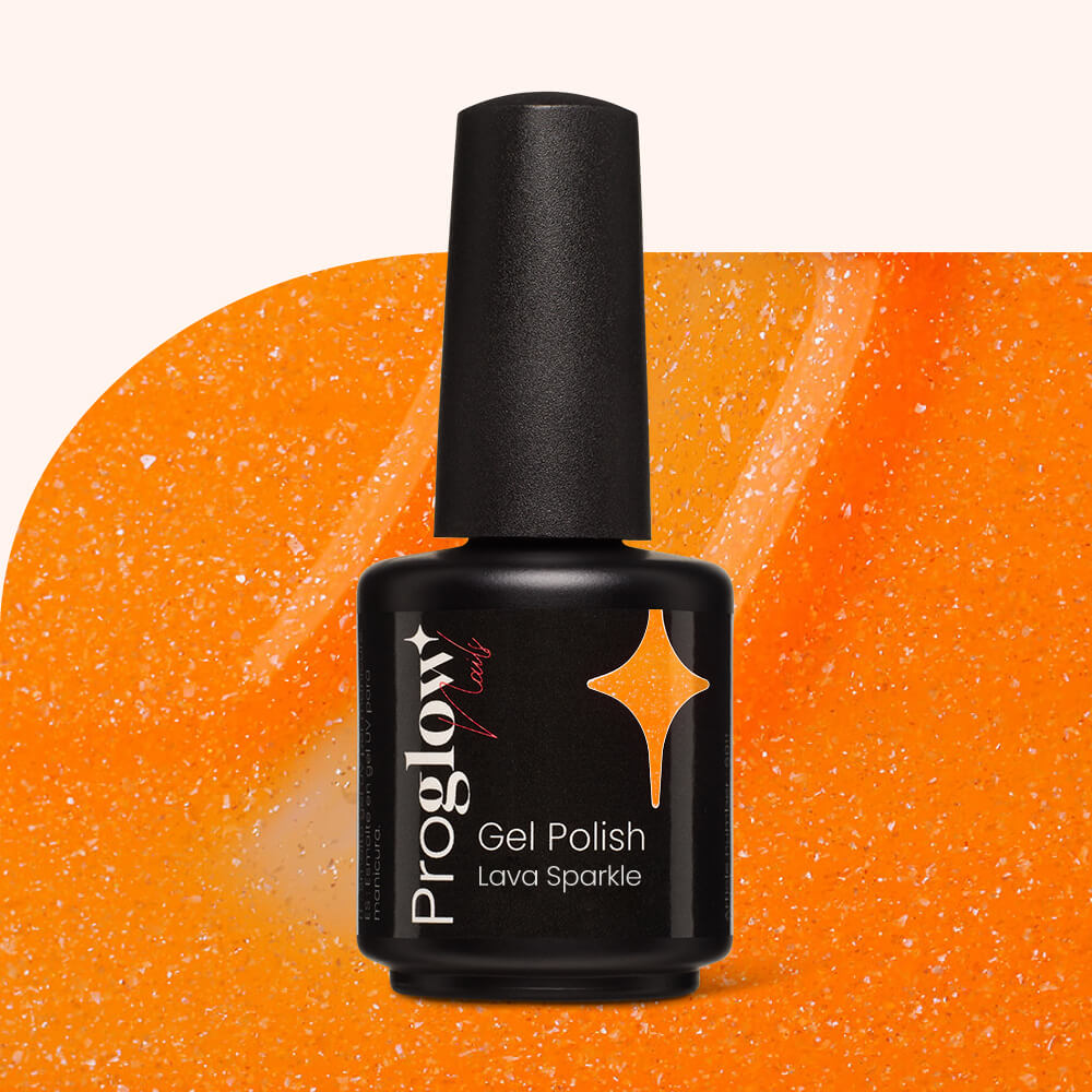 Gel Polish Shellac Lava Sparkle