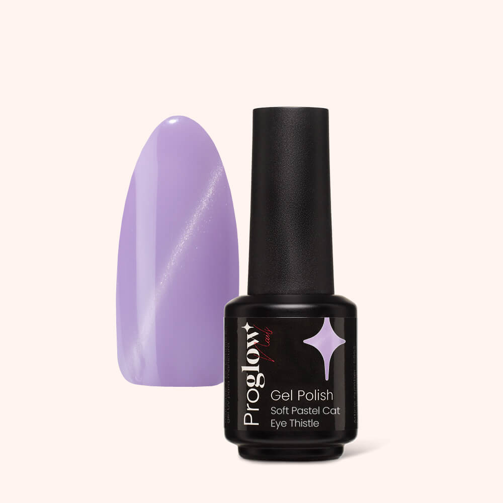 Gel Polish Gellak Soft Pastel Cat Eye Thistle