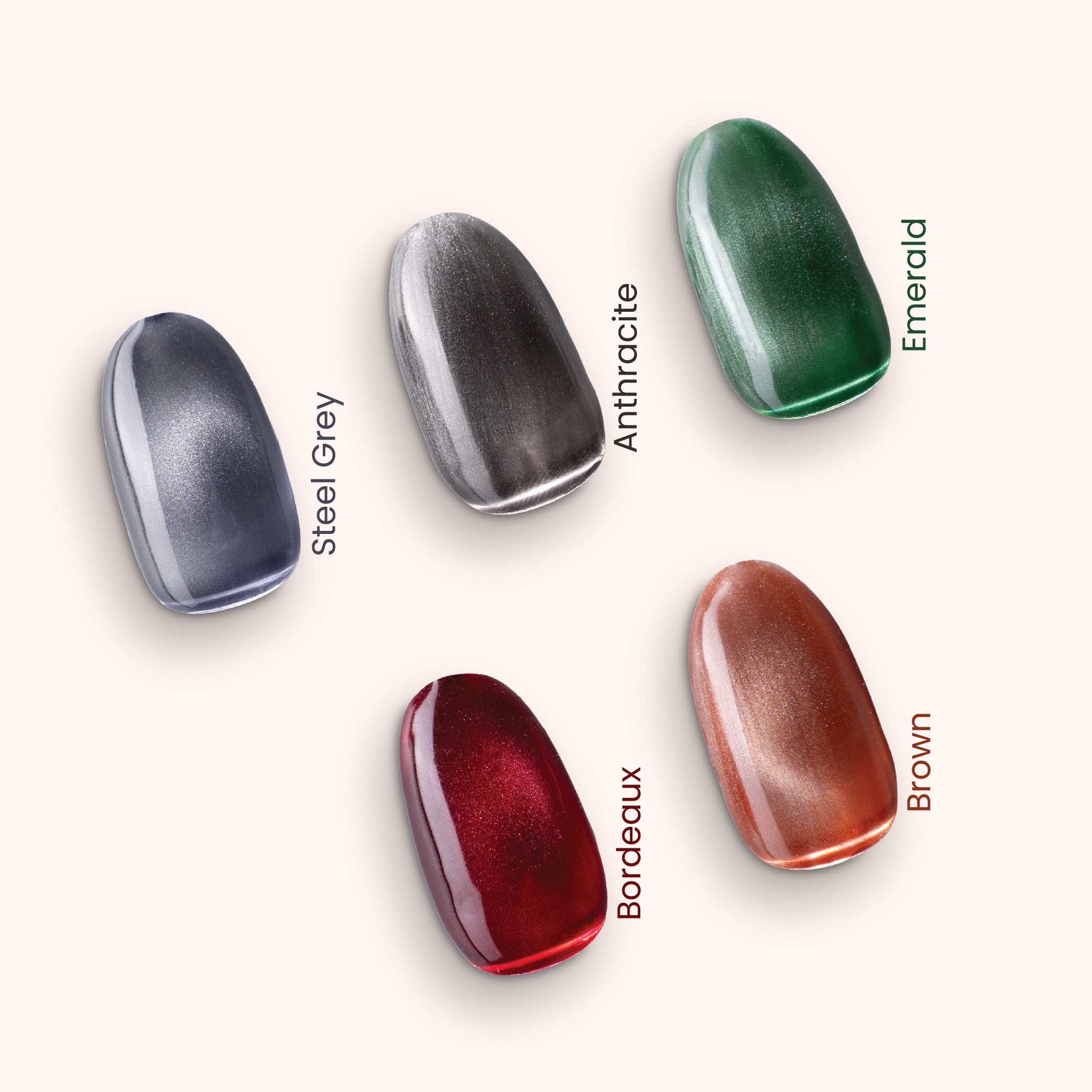 Gel Polish Shellac Crystal Cat Eye Bordeaux