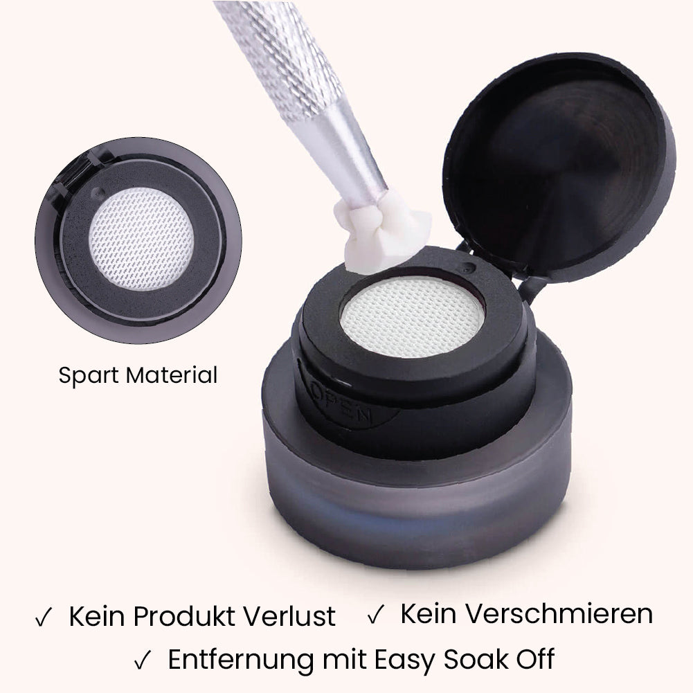 Ombré schellak in een potje donker violet