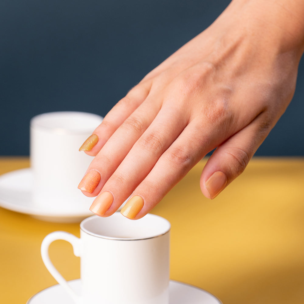 Gel Polish Shellac Apricot Glaze