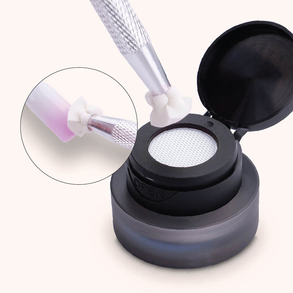 Ombré schellak in een potje donker violet