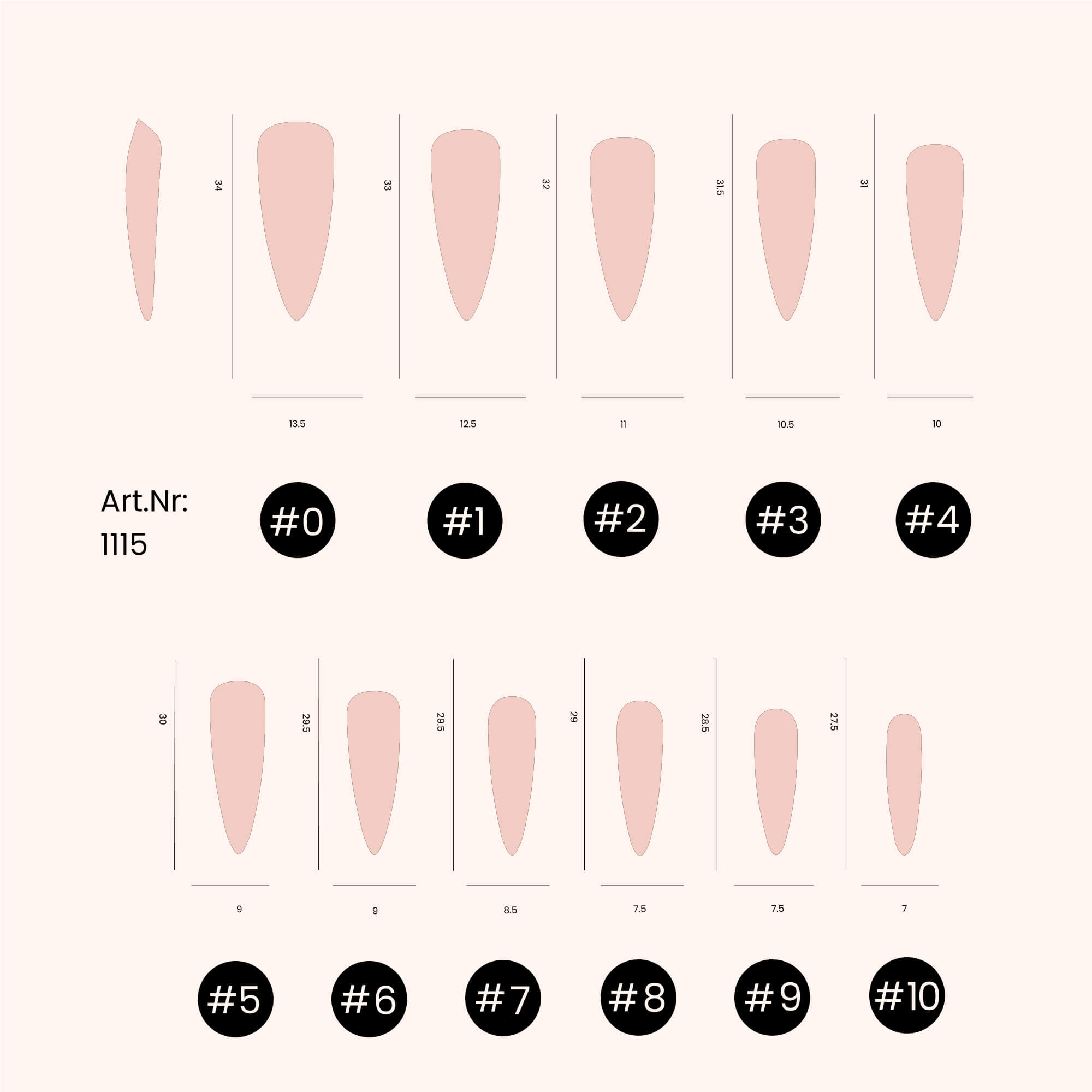 Soft Gel Nail Tips Claws/Stiletto Shape 500 in Tipbox