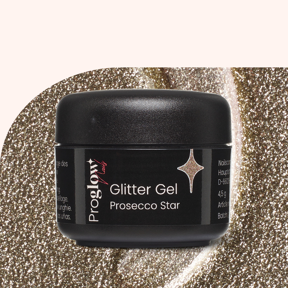 Glitter Gel Prosecco Star