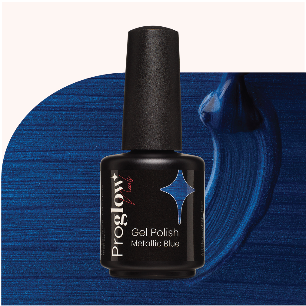 4027 Gel Polish Metallic Blue 1