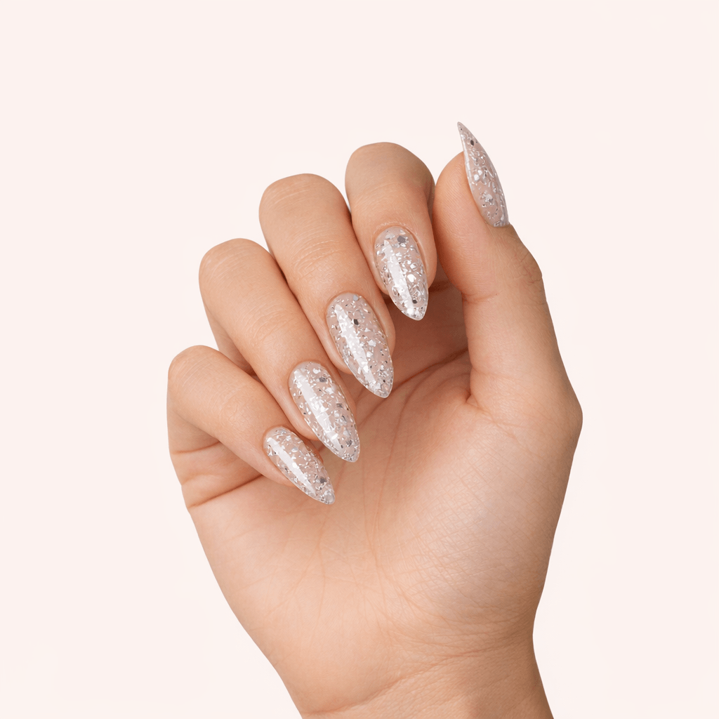 Gel Polish Shellac Silver Foil