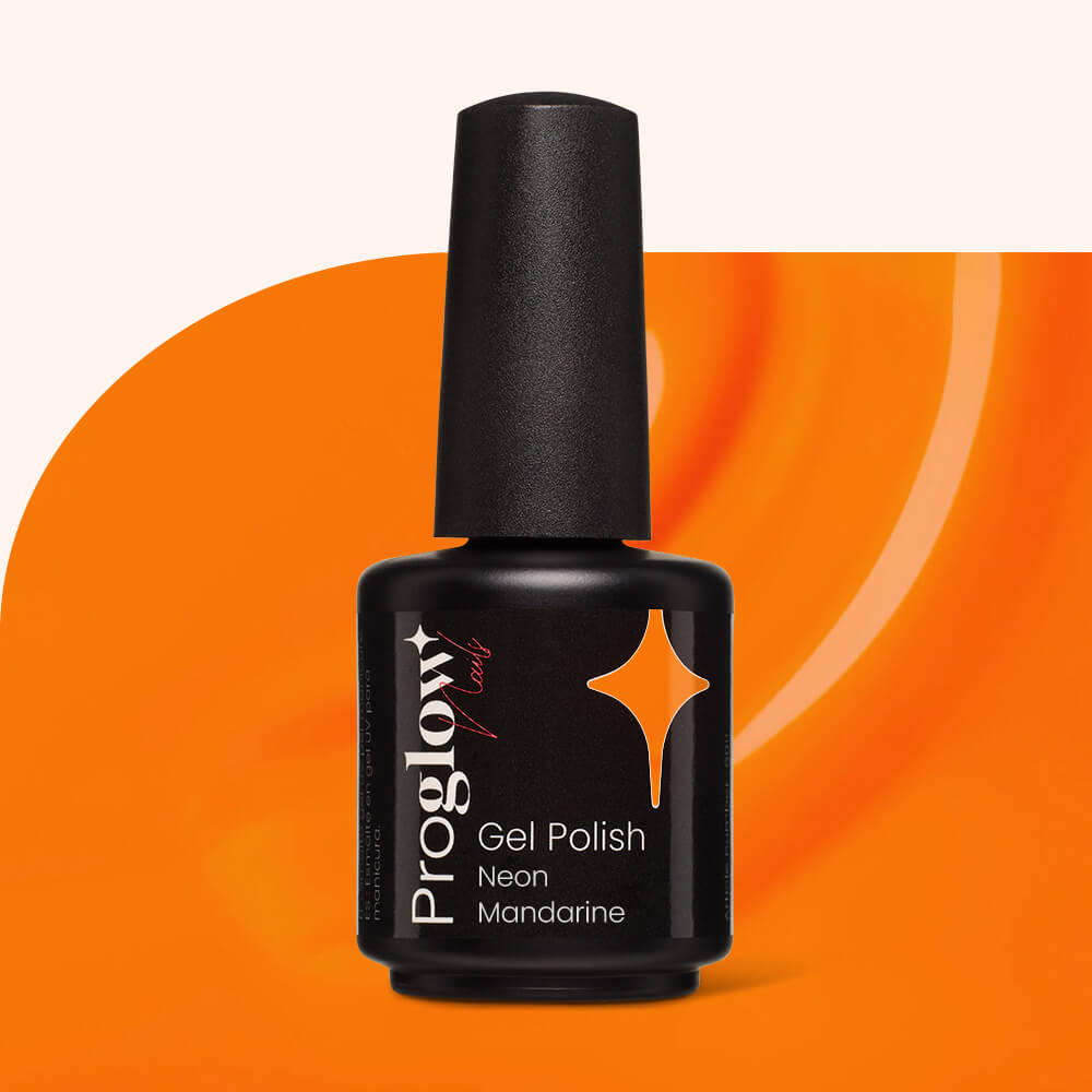 Gel Polish Shellac Neon Mandarine