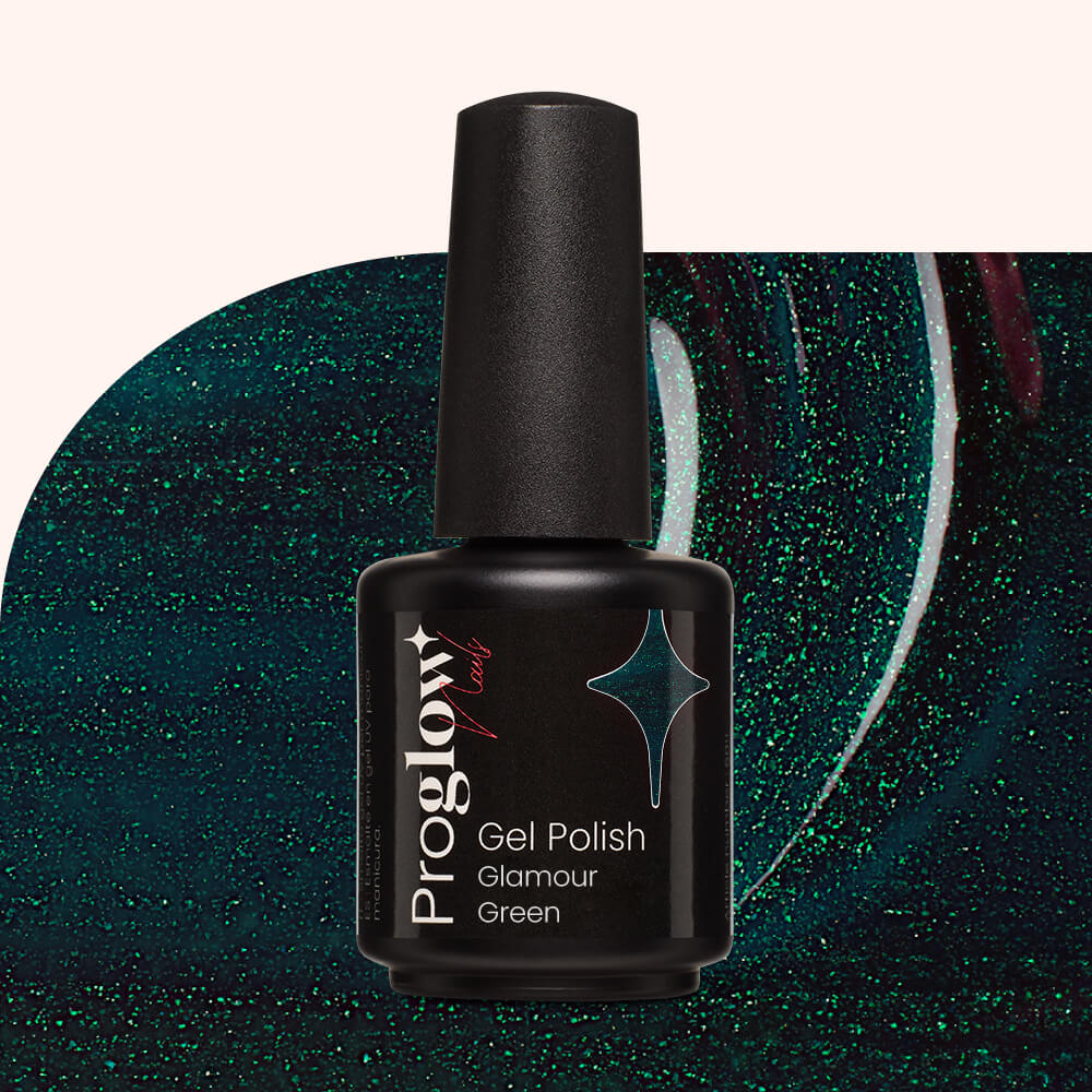 Gel Polish Shellac Glamour Green