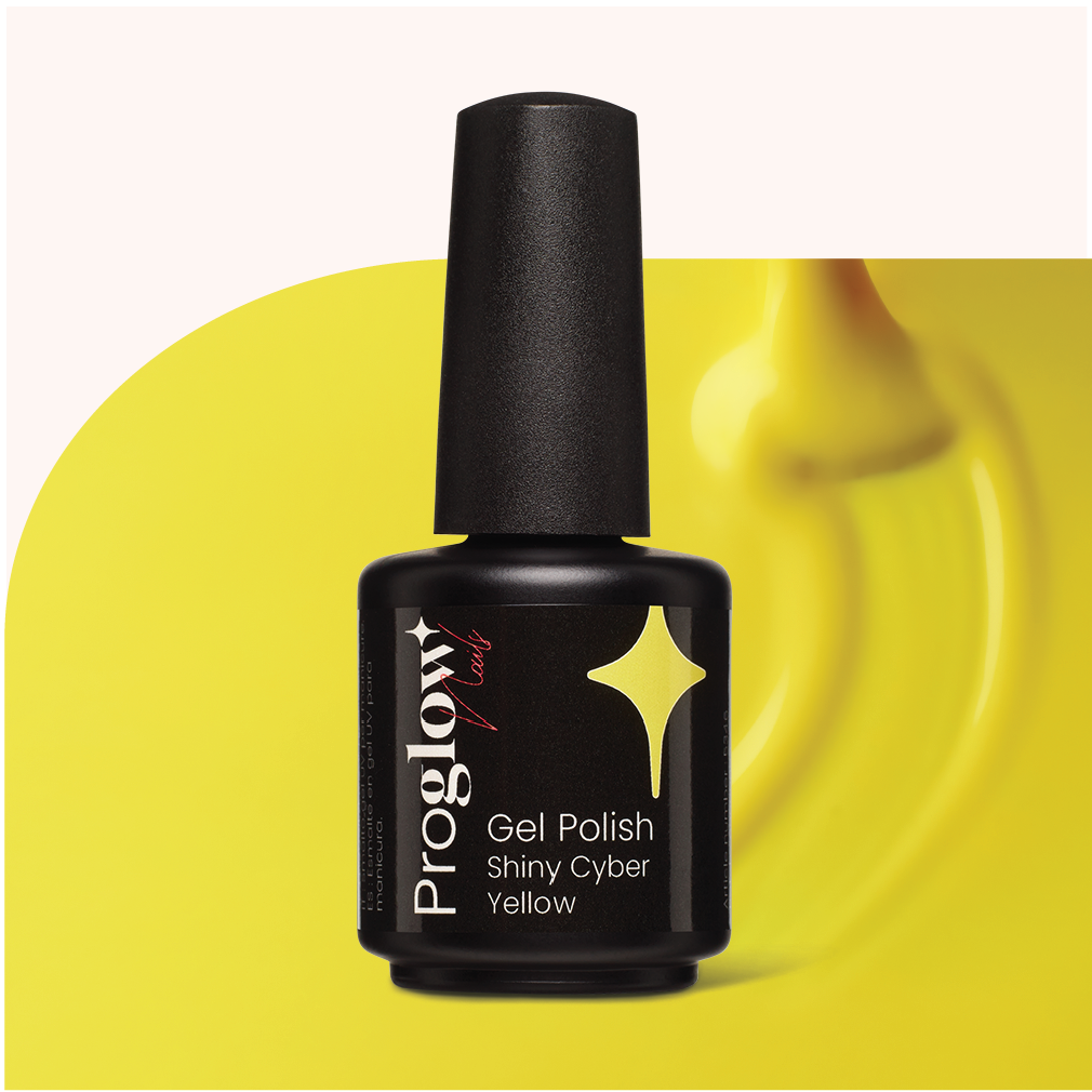 Gel Polish Shellac Shiny Cyber Yellow