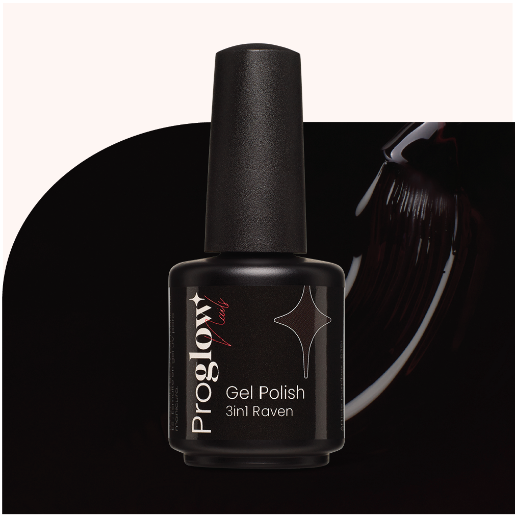 5351 Gel Polish Gummy One-Step 3in1 Raven 1