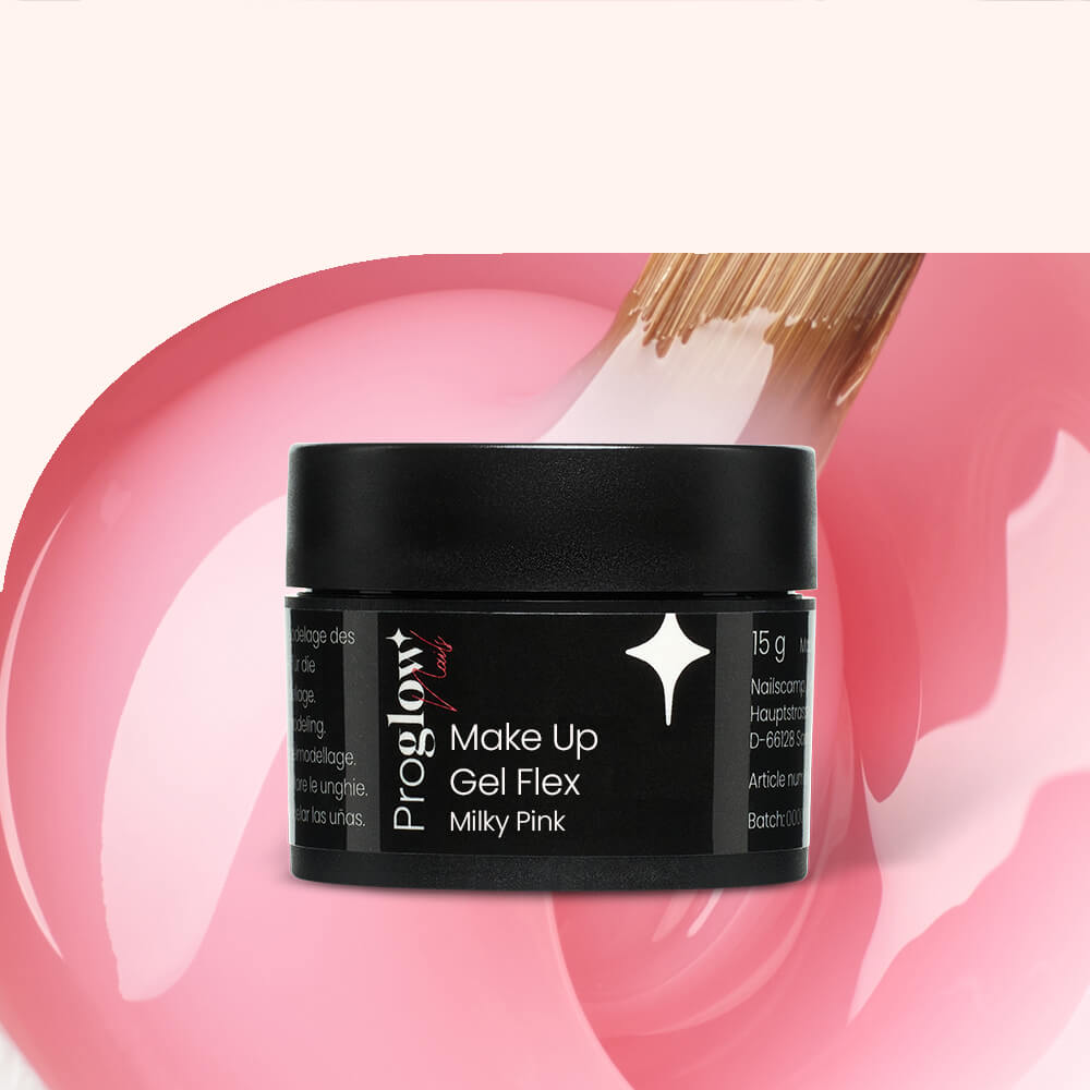 Make Up Gel Flex Milky Pink