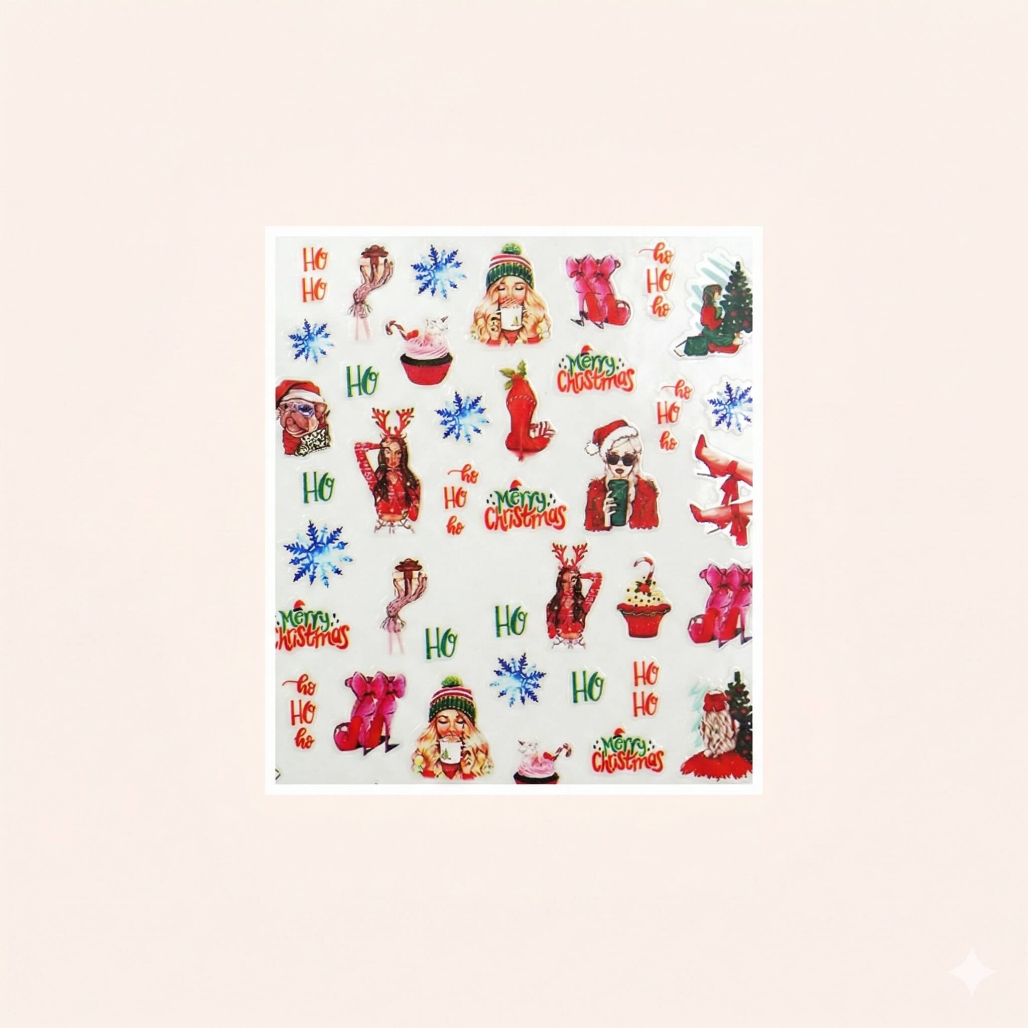 Nail Sticker Merry Christmas 1