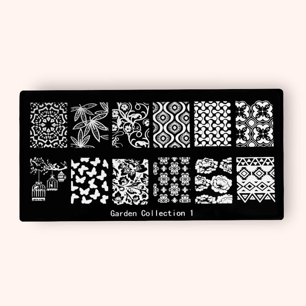 Stamping Plate Garden Collection 1