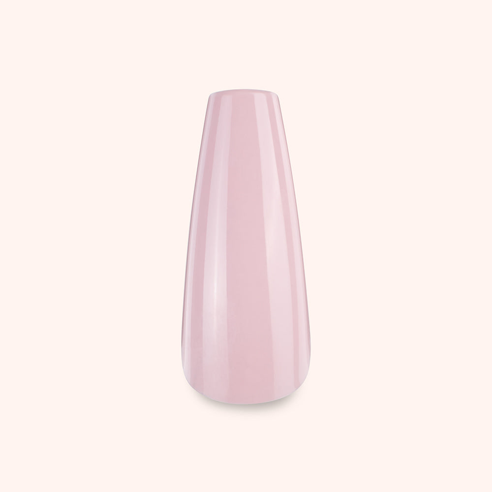 Soft Gel Nail Tips Cut/Coffin Shape Baby Rose 120 in Tipbox 1