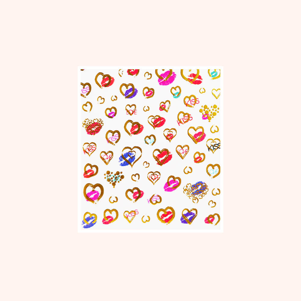 Nail Sticker Love Kiss