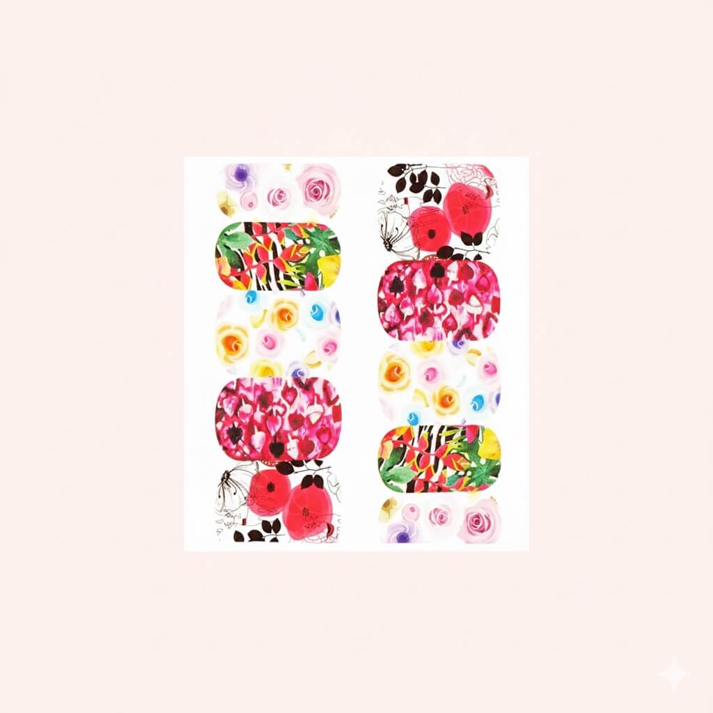 Water Decal Flowers 5
