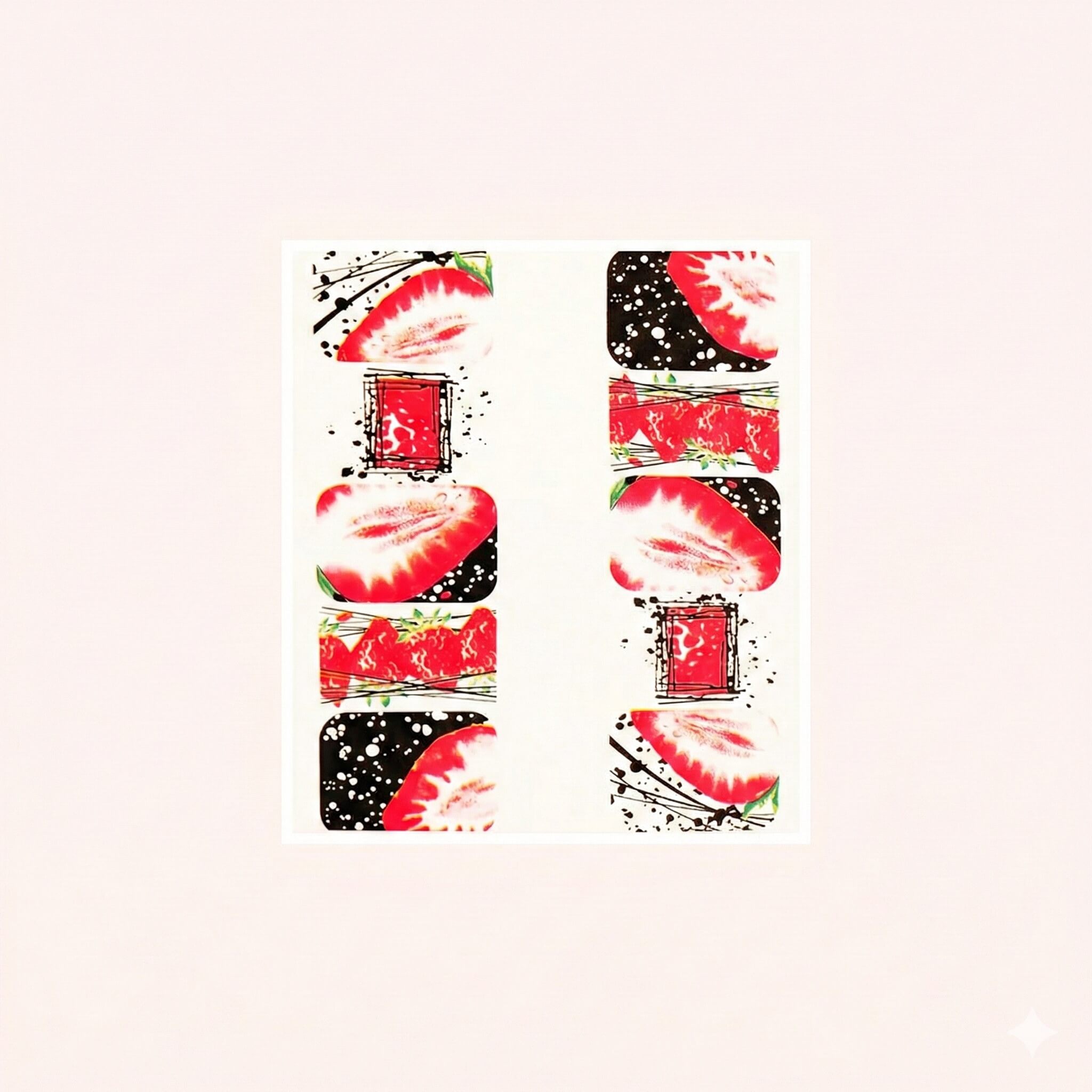 Water Decal Strawberry