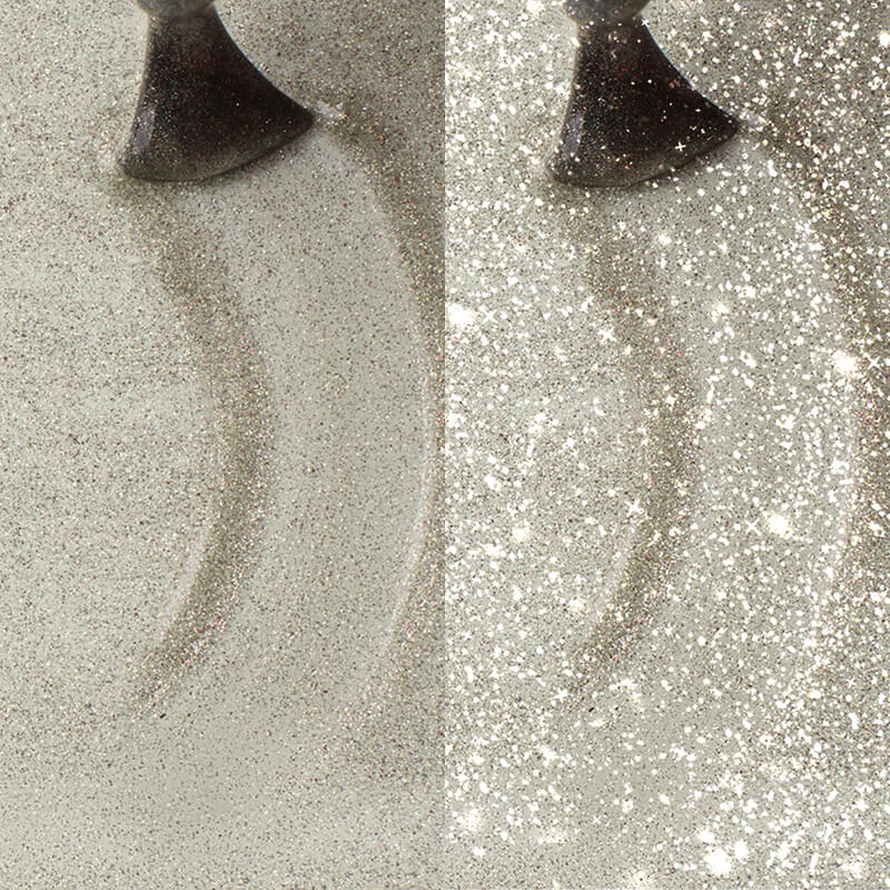 Gel Polish Gellak Cat-Eye Rose Silver Top Coat - No Wipe